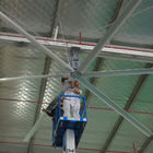 พัดลมเพดานขนาดใหญ่ 24 ฟุต 1.5kw พัดลมเพดานขนาดใหญ่สำหรับพื้นที่ขนาดใหญ่
