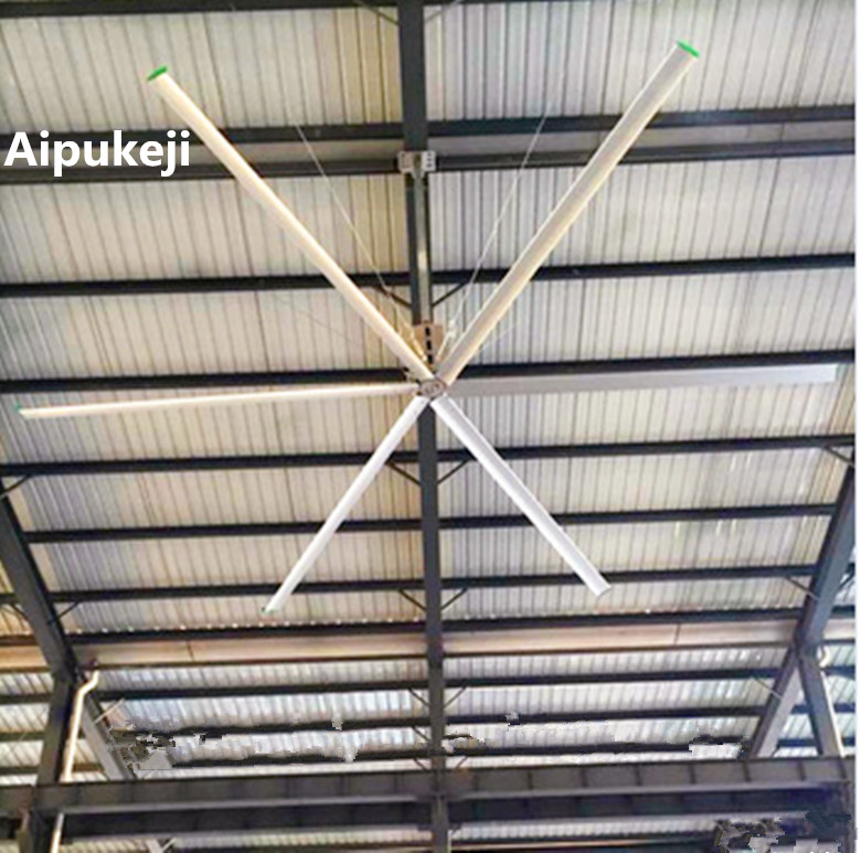 พัดลมเพดานความเร็วสูงขนาด 10 ฟุตความเร็วสูงพัดลมเพดานสำหรับมอเตอร์โรงงาน