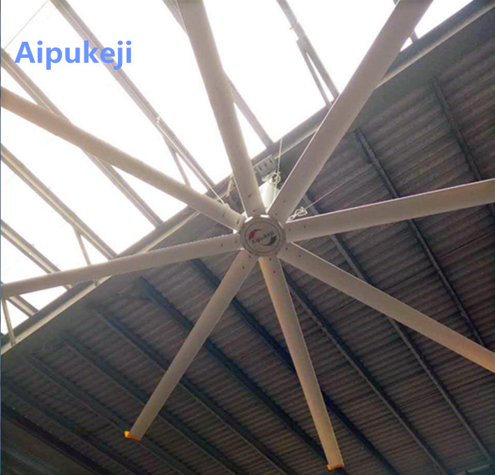 พัดลมเพดานขนาดใหญ่พร้อมพัดลมเพดานขนาดใหญ่พัดลมเพดานประหยัดพลังงาน 24 ฟุต