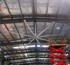 อลูมิเนียมพัดลมเพดานขนาดใหญ่ 24 ฟุต / 20 ฟุตการใช้กำลังไฟขนาดใหญ่ที่มีขนาดใหญ่พัดลมเพดาน