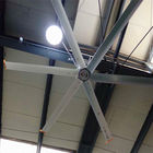 พัดลมเพดาน HVLS ขนาดใหญ่ 11 ฟุต 0.75 กิโลวัตต์พร้อมใบมีดอลูมิเนียม