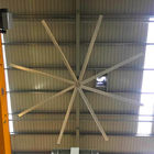 พัดลมเพดานขนาดใหญ่ 18 ฟุต / พัดลมเพดานความเร็วต่ำสำหรับอุตสาหกรรมขนาดยักษ์