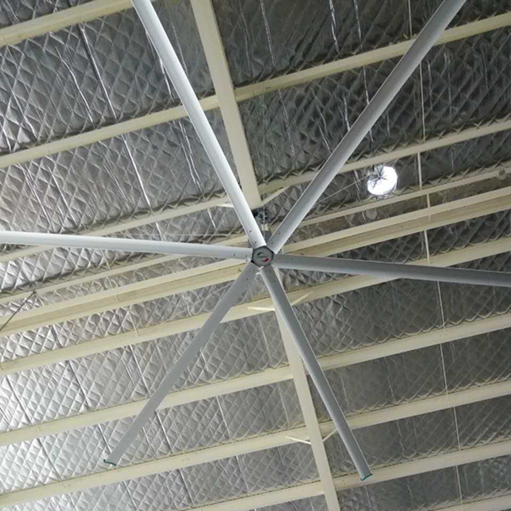 พัดลมเพดานขนาด 11ft 1000mm / 3.4m 6 ใบพัดลมเพดานสำหรับโรงงานอุตสาหกรรม